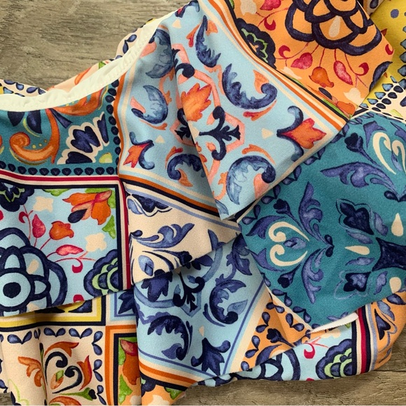 Anthropologie Maeve Shoreside One Shoulder Ruffle Bikini Top - Picture 13 of 13